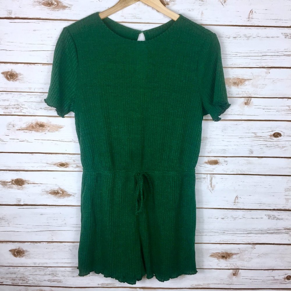 Green MakeMeChic Womens Large Casual Romper